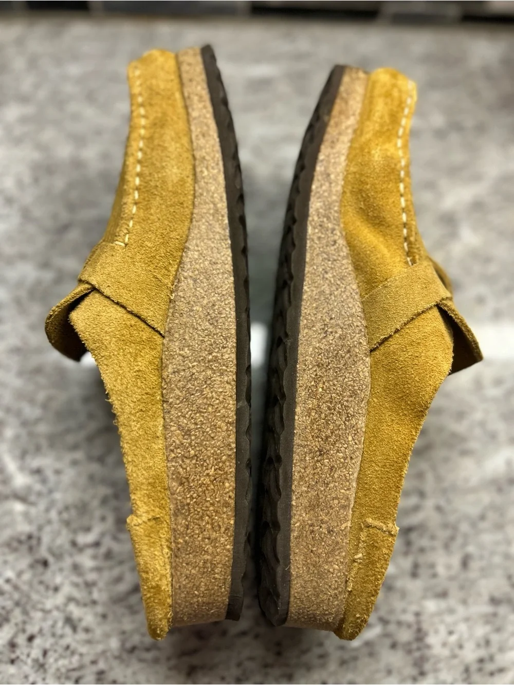 Birkenstock Buckley Suede Loafer Slip-On in Mustard Yellow women’s 9/mens 7